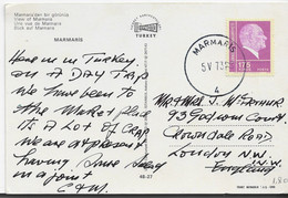 3622   Postal Marmaris 1973, - Briefe U. Dokumente