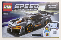 LEGO Speed Champions - Manuale Istruzioni 75892 - McLaren Senna - Non Classificati