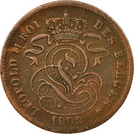 Monnaie, Belgique, Leopold II, 2 Centimes, 1902, TB+, Cuivre, KM:35.1 - 2 Cents