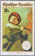 4759 Mi.Nr. 642 Ruanda (1974) Young Flute Player By Judith Leyster Ungebraucht - Gebraucht