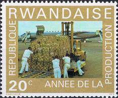 4766 Mi.Nr. 760 Ruanda (1975) Fork-lift Truck On Airfield Ungebraucht - Used Stamps