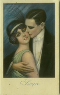 NANNI SIGNED 1910s  POSTCARD - COUPLE - SEMPRE / FOR EVER  - N.26 B (BG1826) - Nanni