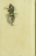 NANNI SIGNED 1910s  POSTCARD - WOMAN & TENNIS - N.434M/2 (BG1827) - Nanni