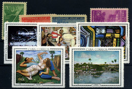 Cuba Nº 236/8, 272, 1086/90. Año 1937/67 - Unused Stamps