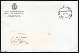 SAN MARINO 1994 - BUSTA VIAGGIATA - PORT PAYE - Covers & Documents