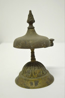 BELLE ANCIENNE SONNETTE De COMPTOIR De TABLE Bronze Vitrine Réf 17041611 -120 - Glocken