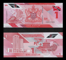 Trinidad & Tobago P-New, $1, Scarlet Ibis Bird / Parliment Bldg UNC POLYMER 2020 - Trinité & Tobago