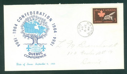 Conférence QUÉBEC Conference; Timbre Scott # 432 Stamp; Pli Premier Jour / First Day Cover (6568) - Lettres & Documents