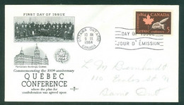 Conférence QUÉBEC Conference; Timbre Scott # 432 Stamp; Pli Premier Jour / First Day Cover (6570) - Lettres & Documents