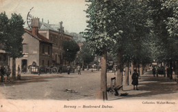 Bernay (Eure) Boulevard Dubus, La Gare - Collection Walter - Carte Colorisée N° 8 - Bernay