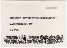 Meppel - Donateurskaart Stichting 'Het Drentse Heideschaap' Tbv Ruiner Schaapskudde - (Nederland/Holland) - Meppel