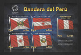 Peru 2021 Bicentenary , Flag , Souvenir Sheet , MNH - Timbres