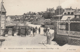 76 - VEULES LES ROSES - Boulevard Maritime Et Maison Victor Hugo - Veules Les Roses