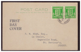 Dt- Reich (006153) Besetzung WKII Postkarte Guernsey FDC - Bezetting 1938-45