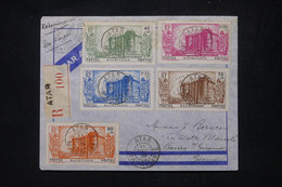 MAURITANIE - Série Révolution  Sur Enveloppe En Recommandé De Atar Pour La France En 1939 Avec Contrôle - L 103897 - Storia Postale