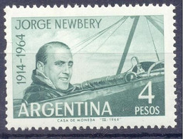 1964. Argentina, Mich.837, Pilot Jorge Newbery, 1v,  Mint/** - Unused Stamps