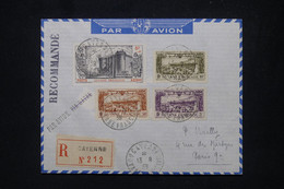 GUYANE - Révolution ( PA ) + PA Sur Enveloppe En Recommandé De Cayenne Pour Paris En 1939 - L 103904 - Briefe U. Dokumente