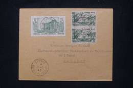 GUYANE - Révolution + Expo De 1937 En Paire Sur Enveloppe De Cayenne Pour Cayenne En 1942 - L 103906 - Briefe U. Dokumente