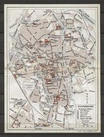 CARTE PLAN 1913 ALLEMAGNE DEUTSCHLAND - AUGSBOURG AUGSBURG - PRINCIPAUX HOTELS HAUPTHOTELS - HOTEL AUGUSTA DREI MOHNEN - Topographical Maps