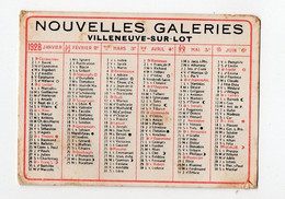 Villeneuve Sur Lot (47 Lot Et Garonne) Calendrier 1928  NOUVELLES GALERIES  (PPP30772) - Petit Format : 1921-40