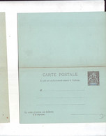 315  ENT Entier Postal  DIEGO SUAREZ CP Avec Sa Carte Réponse - Storia Postale