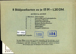 Bundesrepublik, P81, 40/302 - 40/309, Mi 12,00 - Cartes Postales - Neuves