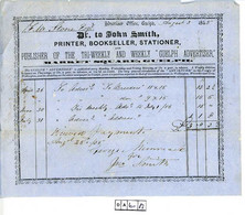 GB, Vereinigtes Königreich, Rechnung Aus Dem Jahr 1855 - Royaume-Uni