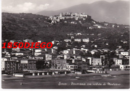 SCAURI - PANORAMA CON VEDUTA DI MINTURNO F/GRANDE VIAGGIATA 1956 - Latina