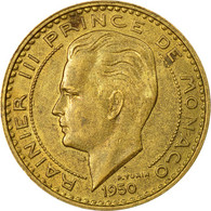 Monnaie, Monaco, Rainier III, 20 Francs, Vingt, 1950, TTB, Aluminum-Bronze - 1949-1956 Anciens Francs