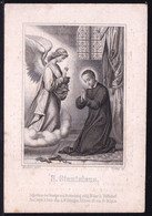 JOANNES WILHELMUS CRAMER ° AMSTERDAM 1817 + BREUKELEN 1884 - GRAVURE St STANISLAS Et ANGE - Devotion Images