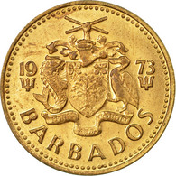 Monnaie, Barbados, 5 Cents, 1973, Franklin Mint, TTB, Laiton, KM:11 - Barbados