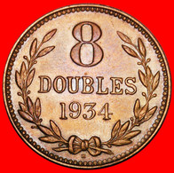 * GREAT BRITAIN (1914-1949): GUERNESEY ★ 8 DOUBLES 1934H!  TO BE PUBLISHED! LOW START ★ NO RESERVE! GUERNSEY - Guernsey