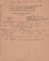 WW2 1940 - SAINTE-LIVRADE - Ordre De Réquisition De Logement Pour 1 GENDARME Réserviste Affecté à La Brigade - Historical Documents