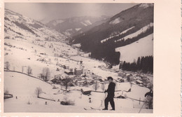 A13575- SKI STATION MOUNTAINS ALPS VIEW PANORAMA VILLAGE, SKI SPORT PHOTO, SOLDEN TIROL AUSTRIA  POSTCARD - Sölden