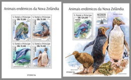 SAO TOME 2020 MNH Endemic Fauna New Zealand M/S+S/S - OFFICIAL ISSUE - DHQ2029 - Andere