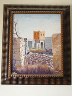 Peice Of Art Signed By Artist Showing Historical Castel. Original Art - Acrilici