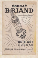 21/266 Buvard COGNAC BRIAND BOUTILLIER DELAURIERE - Liquore & Birra