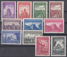 Germany Occupation Of Serbia - Serbien Monasteries 1942 Mi#71-81 Mint Never Hinged - Occupation 1938-45