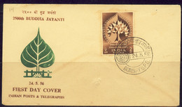 BUDDHISM- BUDDHA JAYANTI-PRE DECIMAL -2AANA-FDC- INDIA-1958-FC2-151 - Buddhism