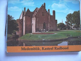 Nederland Holland Pays Bas Medemblik Met Kasteel Radboud EnTekst - Medemblik