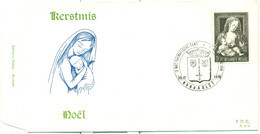 FDC P.315 Kerstmis 25-12-1970 Met Stempel 3° Nat. Thematische Tent. 1° Nat. Symposium Aalst - Ohne Zuordnung