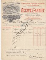 SCLESSIN/Luik - Caoutchouc O. Hannot - Facture 1891 (R242) - 1800 – 1899