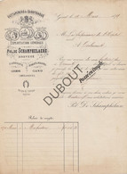GENT - GuttaPercha & Caoutchouc - De Schamphelaere - Facture 1874 (R517) - 1800 – 1899