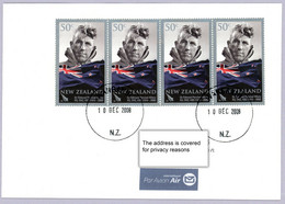 New Zealand 2009 Mountains Mountaineering Edmund Hillary MNH Cover Zu Europe - Lettres & Documents
