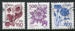 POLAND 1989 Definitive: Medicinal Plants Used.  Michel 3235, 3245-46 - Gebraucht