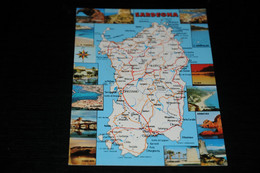 31082-                   ITALIA, SARDEGNA / MAP  PLAN - Landkarten
