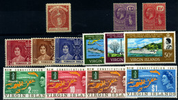 Islas Vírgenes Nº 13, 52/3, 71/3, 177/83. Año 1883/1967 - Unused Stamps