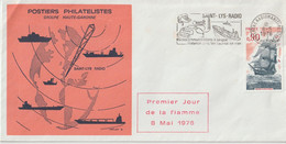 France 1976 1er Jour Flamme Saint Lys Radio (31) - 1961-....