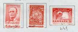1966 -  DANIMARCA - DENMARK - Mi. Nr. 464x2+465x2+449x2 - LH/Used -  (Z0304..38) - Andere & Zonder Classificatie