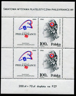 POLAND 1989 Bicentenary Of French Revolution Block MNH / **.  Michel Block 108 - Blocks & Sheetlets & Panes